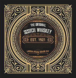 威士忌年份标签图片