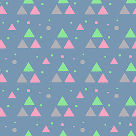 彩色三角形圆点矢量设计VI花型