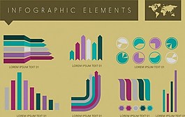 商业信息图表矢量图