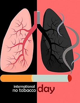 戒烟日宣传海报材料