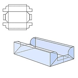 蓝色长方形纸盒图片