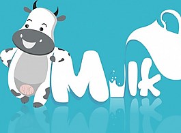milk牛奶廣告背景