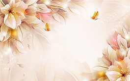 夢(mèng)幻時(shí)尚花朵背景墻設(shè)計(jì)