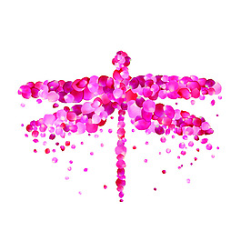 花瓣蜻蜓矢量海報(bào)設(shè)計(jì)素材