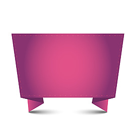 手繪玫紅漸變元素