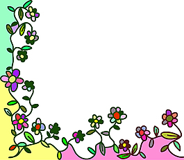 花藤花卉邊框設計