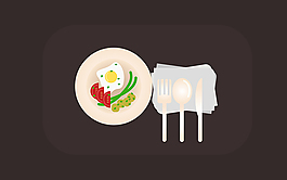 卡通食物素材设计