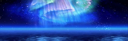 梦幻极光海面视频