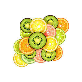 手繪新鮮水果元素