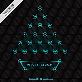 幾何形圣誕背景