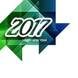 現代新年2017幾何背景