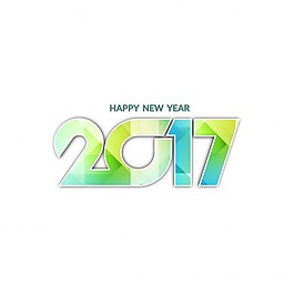 白色新年2017背景與幾何形狀
