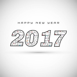 新年2017行背景