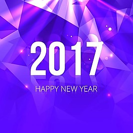 2017呈多邊形的紫色背景