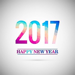 新年快樂多邊形2017背景