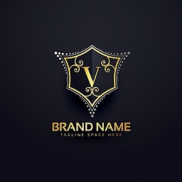 字母V豪華標志