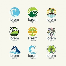 自然標志模板收集