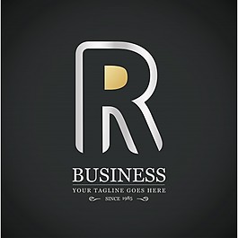 豪華標志與字母R