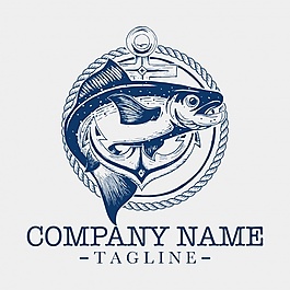 魚logo模板