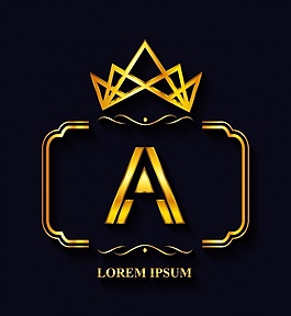 金色的logo模板