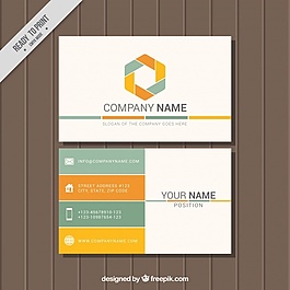 平面設(shè)計(jì)中的裝飾企業(yè)名片