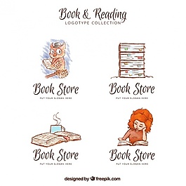 手繪書店標識集