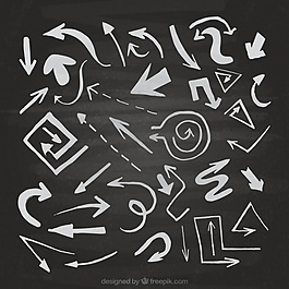帶有石板效應(yīng)的箭頭