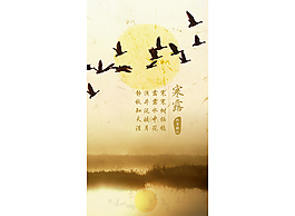 寒露节节日海报