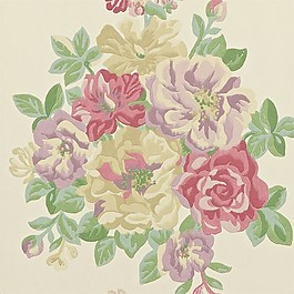 三色花束圖案壁紙