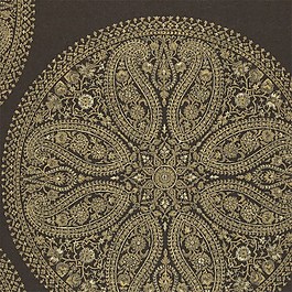 金色圓環(huán)花紋圖案壁紙