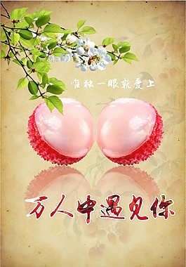 美食荔枝海報(bào)