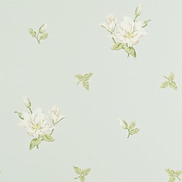 淺藍(lán)色花圖案壁紙