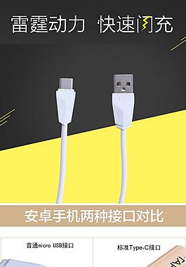 數(shù)據(jù)線詳情頁淘寶電商數(shù)碼