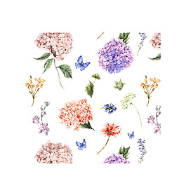 手绘鲜花边框元素