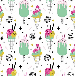 美味冰淇淋背景