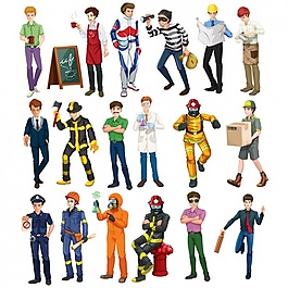 穿著工作服的人