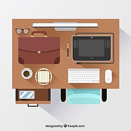 工作空间的俯视图