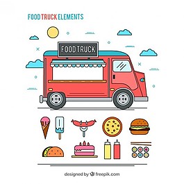 線型食品食品車