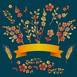 花卉夏季花卉模板
