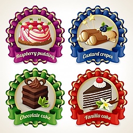 逼真的甜點(diǎn)徽章包