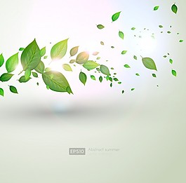 春天生机勃勃的新鲜布什植物