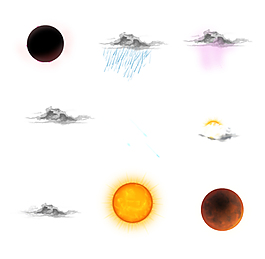 創意天氣圖標ICON