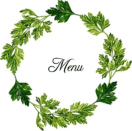香草桂皮調味料矢量素材