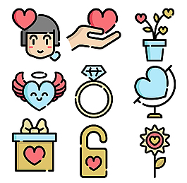 情人節圖標ICON