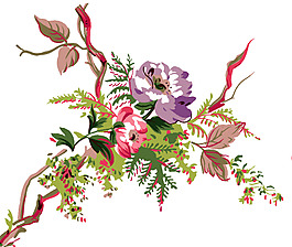 韓國設計唯美花PSD