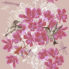 花的背景設(shè)計(jì)