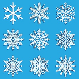 裝飾的雪花收藏
