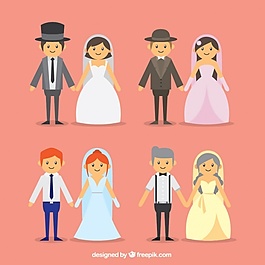四對新婚夫婦