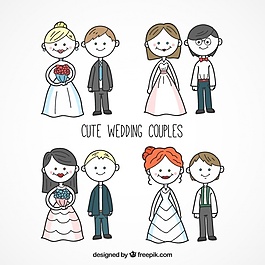手繪結婚夫婦系列