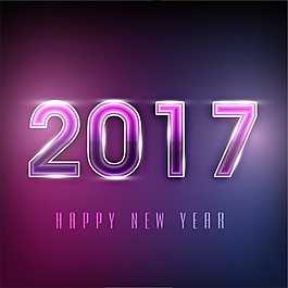 閃亮的新年紫色背景